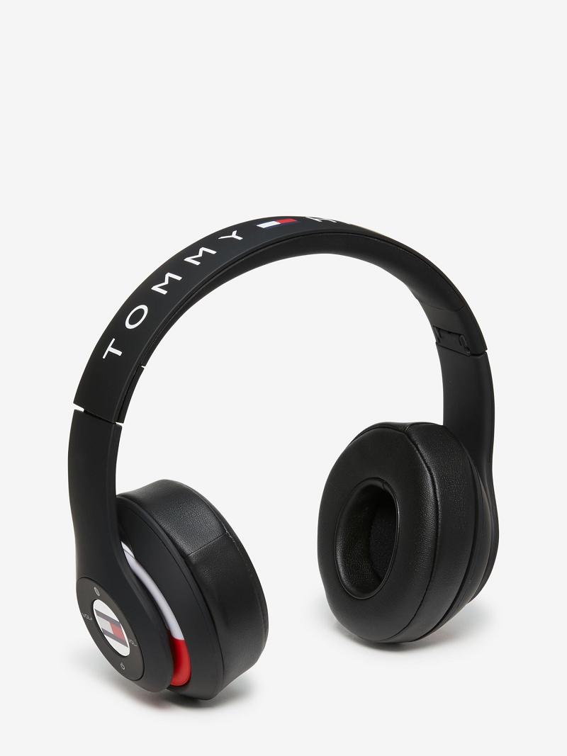 Női Tommy Hilfiger TH Wireless Headphones Technology Fekete | HU 699HAP